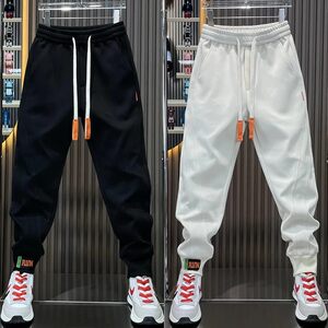 
Fashion brand versatile solid color tying pants for men's autumn new fashion loose sports casual pants simple Harren Sleep