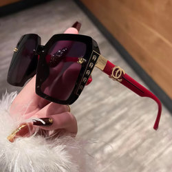 Sunglasses for Women, Anti-Uv, Polarized Glasses for Outdoor Driving, Sunshade Sunglasses, Big Face Slimming Effect, Big Brand Glasses That Make the Face Look Smaller