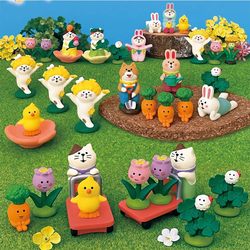 Japanese-Style Cat Hello Spring Series Figurine Toy Trendy Desktop Ornament Gift Photo Prop