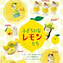 Fruit Lemon Soda Cat Resin Figurine Small Ornament Japanese Style Cat Zakka