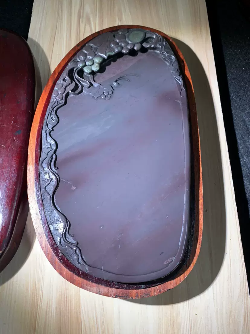 硯【端渓硯　青花・蕉葉白・火捺・金綫など】◆ 8.5吋◆上質箱◆旧老坑水巌坑美石 硯【端渓硯 青花・蕉葉白・火捺・金綫など】◇ 8.5吋◇