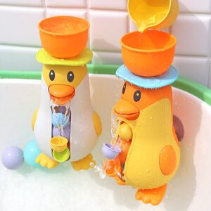 
Baby Baby Bath Toy Little Yellow Duck Rotating Water Truck Rolling Le Water Spray Children Playing Water Artifact Men and Girls Children