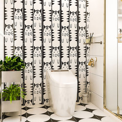 Shengshi Feiyu Kitchen Balcony Wall Tiles Toilet Floor Tiles Creamy White Ceramic Tiles High-End Small Pattern Tiles for Bathroom