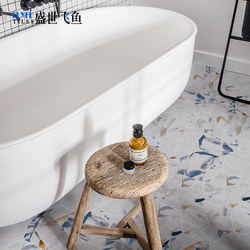 Nordic Retro Floor Tiles, Art Tiles, Small Floral Tiles, Kitchen Tiles, Hexagonal Tiles, Bathroom Wall Tiles, Hexagonal Floral Tiles