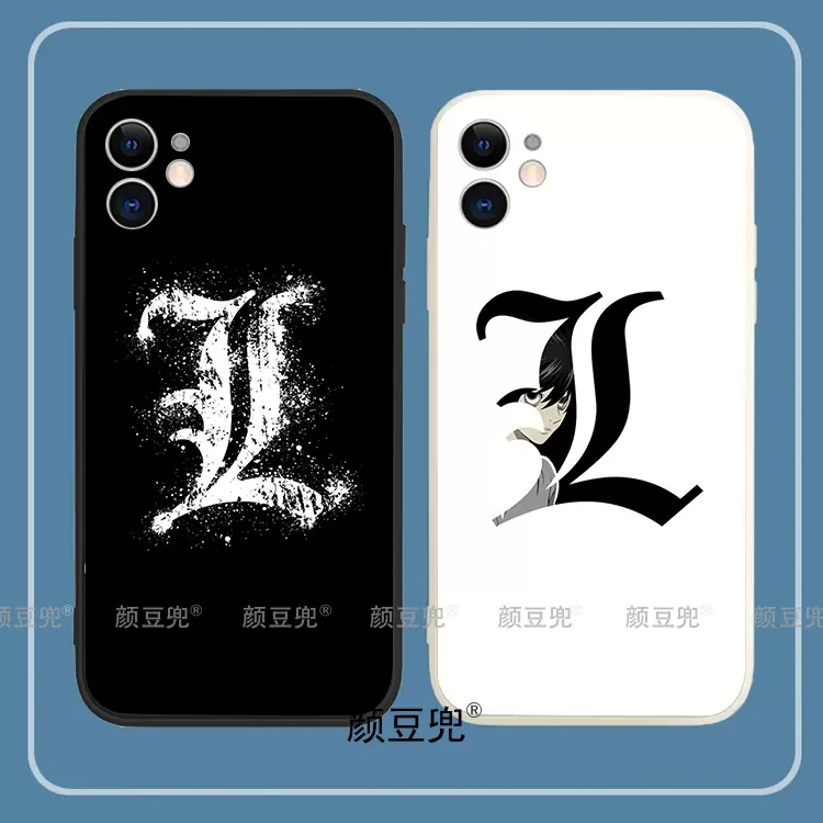 L死亡笔记标志手机壳iPhone13适用12 Pro苹果11 XS MAXR红米K40软-Taobao