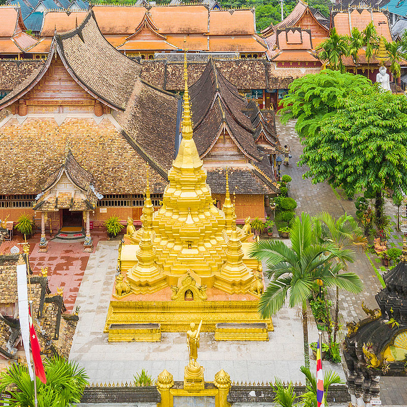 【2-6人高品小团】中科院热带植物园傣族园一日游市区酒店上门接