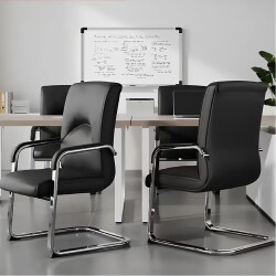 Office Chair, Comfortable for Long Sitting, Conference Room Chair, Bow-Shaped Computer Chair, 2026 New Model Office Seat, Leather Executive Chair