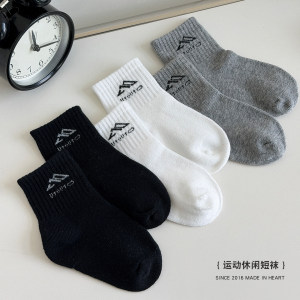 
Big Ear Elephant Girls' Sports and Leisure Socks 2026 Summer New Style Baoer's Versatile Mid-Tube Elastic Sweat-Absorbent Socks