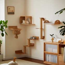 Screaming Cat Scream Balcony Cat Climbing Frame, Home Wall-Mounted Cat Climbing Frame, Space-Saving Cat Nest, Wall-Mounted Cat Climbing Frame