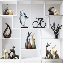 Ornaments for Home Decoration, Modern Light Luxury High-End European-Style Ceramic Crafts, Furnishings for Living Room, Entrance Hall, Tv Cabinet, Wine Cabinet