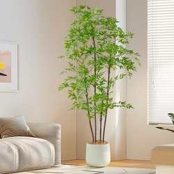 Nantian Bamboo Artificial Green Plant High-End Light Luxury Potted Plant Indoor Living Room Large Floor-Standing Decoration Artificial Plant Landscaping