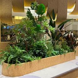 Indoor Landscaping, High-End Artificial Trees, Green Plant Screens, Partitions, Restaurant Atmosphere Layout, Artificial Plant Decoration