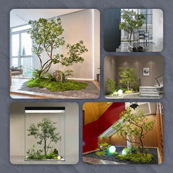 Simulated Horsewood Indoor Artificial Tree with a High-End, Realistic Look for Landscaping, Greenery, and Vintage-Style Beauty Salon Atmosphere Decoration