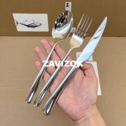 [Basic Model] Export Thickened Version 304 Western Cutlery Set Knife, Fork, Spoon Three-Piece Set ins European Style Fork