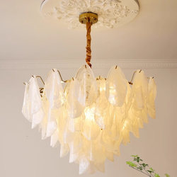 French Chandelier Light Luxury Living Room Dining Room Lamp Retro Cream Style Simple Creative Designer Cloud Bedroom Lamps