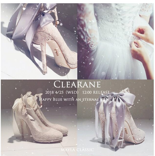 2024 spring new Japanese Mayla Classic same white ribbon sweet high -heeled shoes lace wedding shoes
