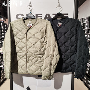 
[Feng Lei] Converse neutral autumn and winter wave diamond quilted thin cotton jacket 10026985