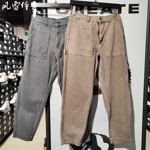 
[Feng Lei] CONVERSE Converse work style retro woven men's casual trousers jeans 10028465