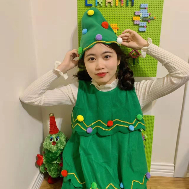 Adult Christmas costume women wear dress jk suit with photo props ...