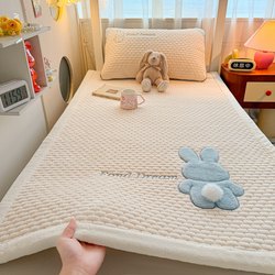 Milk Velvet Mattress for College Dormitories, 90X190 Single Soft Mattress, Quilt for Autumn and Winter Dormitory Bunk Beds