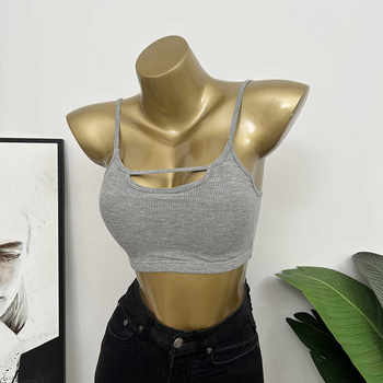 Simple and private style~ Practical bra with chest pads and beautiful back
