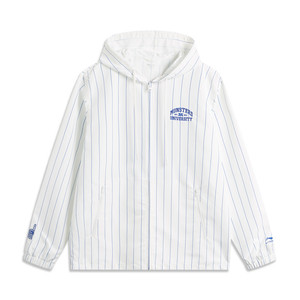 
Li Ning Genuine 2025 Men's Loose Casual Striped Trendy Versatile Hooded Sports Jacket AFDU515
