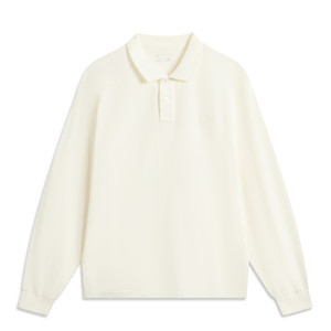 
Li Ning men's lapel simple training breathable lightweight long-sleeved POLO shirt APLV447