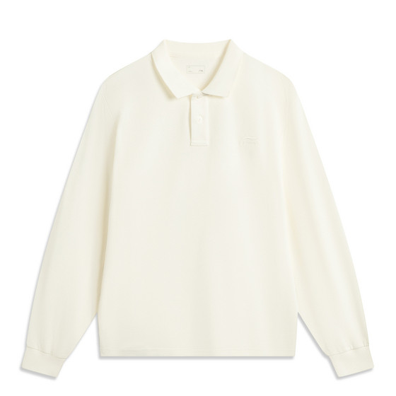 
Li Ning men's lapel simple training breathable lightweight long-sleeved POLO shirt APLV447