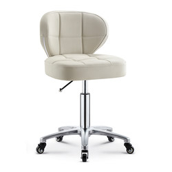 Beauty Stool with Wheels, Barber Shop Chair, Manicurist Stool, Large Work Stool, Hairdressing Stool, Beauty Chair, Swivel, Adjustable, Explosion-Proof