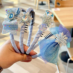 Children's Princess Non-Slip Headband Hair Accessory Baby Cute Cartoon Toothed Hair Clip Little Girl Hair Accessory Headband