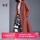 2025 spring and autumn fashion windbreaker for women mid-length new simple loose casual large size temperament waist-hugging jacket thin
