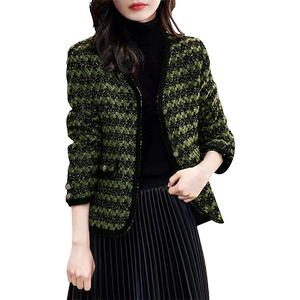 
Xiaoxiangfeng 2026 spring and autumn new woolen coat tweed short style lady slim top western trend