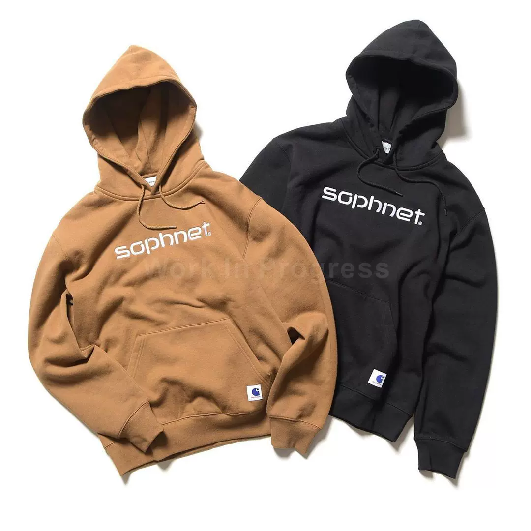 CARHARTT X SOPHNET卫衣卡哈特联名合作款限定连帽帽衫-Taobao