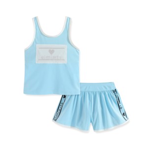 
Swimming suit originally exported to Japan for middle and large children's split vest quick-drying boxer briefs sun protection and UV protection swimsuit