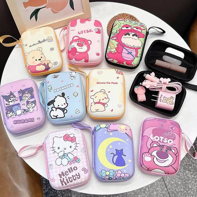 Charger digital storage bag headset data cable cute cartoon CCD camera portable tidal box hard disk bag hard
