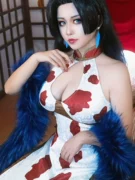 Cosplay Boa Hancock 18 Sườn Xám Trang Phục Hóa Trang Nữ Anime Sexy