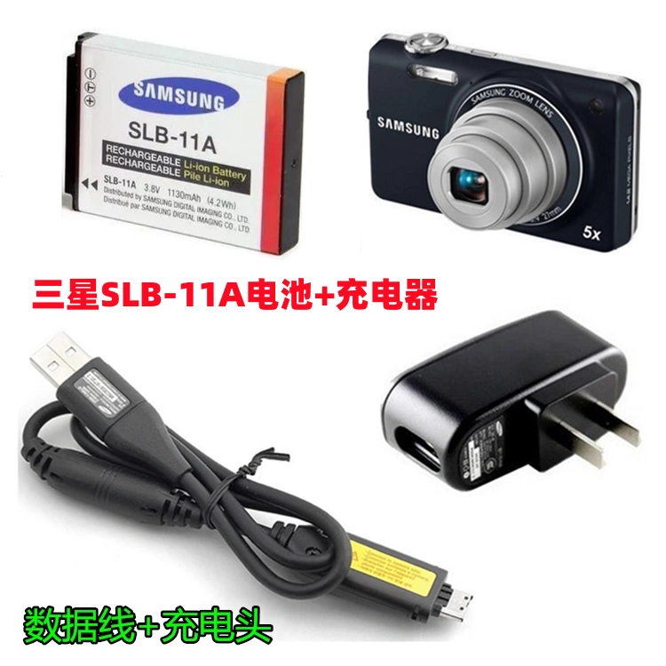 Máy ảnh thẻ kỹ thuật số Samsung EX1 WB5000 WB2000 SLB-11A pin + sạc + cáp dữ liệu túi máy ảnh lowepro