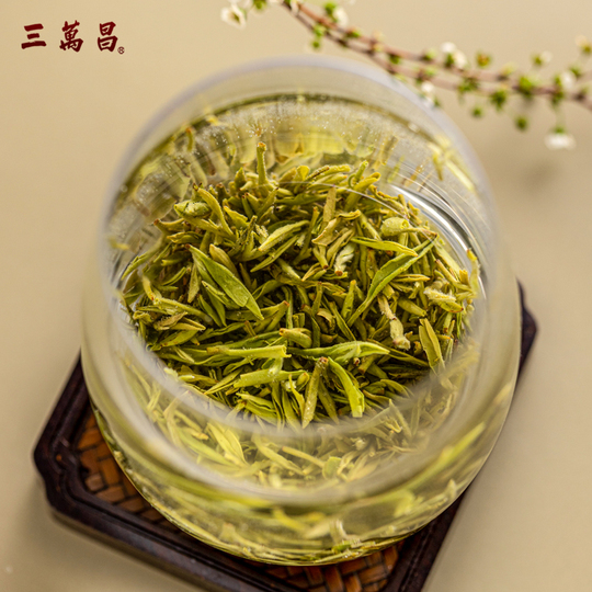 三萬昌「洞庭山碧螺春茶」高級茶葉未開封 三万廠 洞庭碧螺春緑茶 - 2023年 新春摘み - 50g