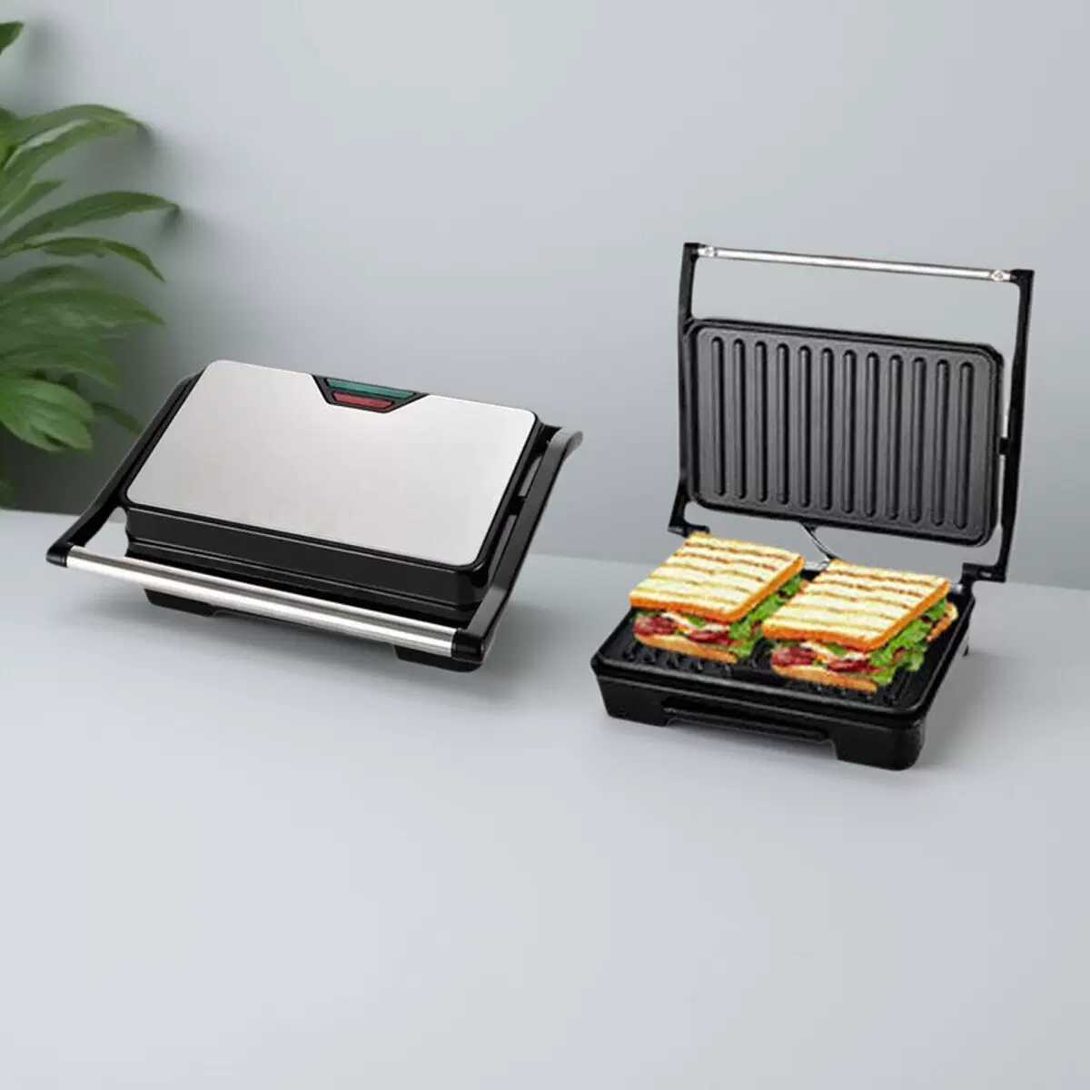 110V牛排機三明治早餐機中國臺灣美國加拿大家用電煎烤機料理