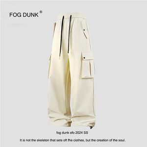 
[Double-sided cotton trousers with the same style] FOG DUNK overalls autumn and winter straight-leg versatile casual trousers for men and women