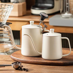 304 Stainless Steel Coffee Pour-Over Kettle, Thickened with Lid, Household Long Spout Narrow Mouth Kettle, Pour-Over Coffee Kettle, Coffee Utensils