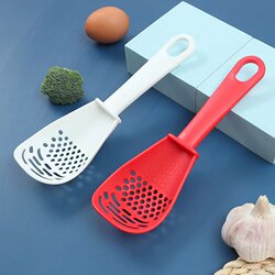 Multifunctional Kitchen Grinding and Cooking Spoon for Baby Food, Household Rice Spoon, Strainer Spoon, Kitchen Mashing and Pureeing Cooking Spoon