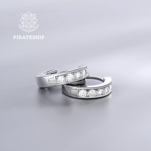 Pirate ship silver jewelry new earrings silver earrings feminine female temperament Korean autumn and winter ear pendant temperament ear ring ear ring simple tide