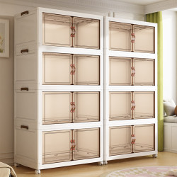 Storage Cabinet, Household Baby Wardrobe, Simple Installation-Free Foldable Children's Clothing Storage Cabinet