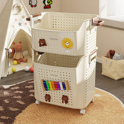 Children's Toy Storage Basket Large Capacity Baby Plush Toy Storage Box Household Snack Doll Building Block Storage Box