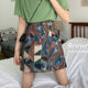 Large size skirt for women's summer A-line skirt covering hips to make them look slim and fat mm2025 new skirt retro printed hip-covering skirt