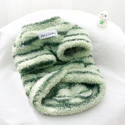 Pet Autumn and Winter Thickened Warm Striped Sweater for Cats and Dogs, Suitable for Bichon, Schnauzer, Teddy Dogs and Cats