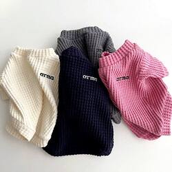 Pet Spring and Autumn Waffle Knit Base Shirt for Teddy, Bichon, Pomeranian, Poodle, Schnauzer, Cats and Small Dogs