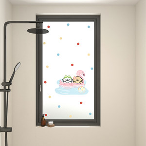 New bathroom toilet window anti-peeping stickers home kitchen balcony sun protection beautification decorative electrostatic film
