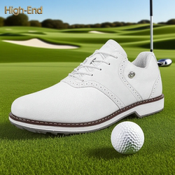2025 Waterproof Golf Shoes for Men, Non-Slip, Lightweight, Training, Comfortable, Commuting, Business, Outdoor, White Sneakers